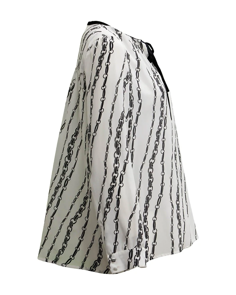 Chain Print Blouse
