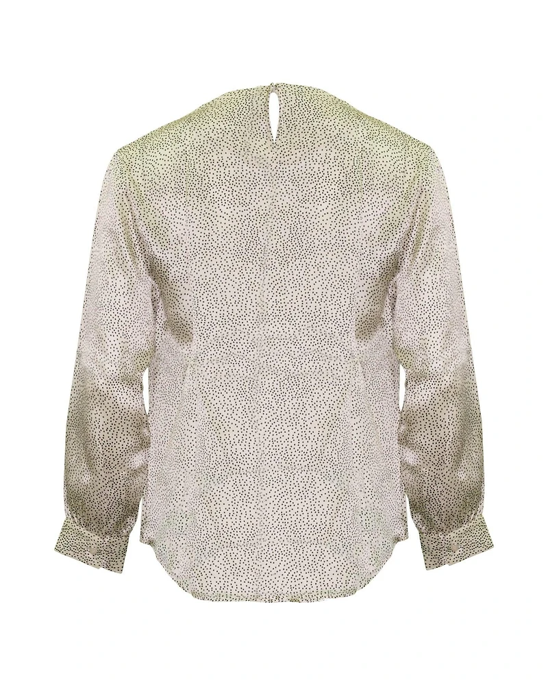 Curt Dot Silk Blouse