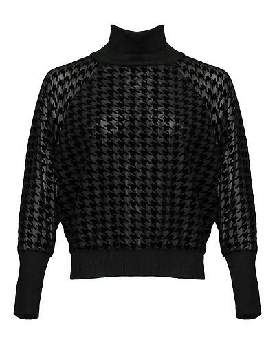 Richard Houndstooth Turtleneck