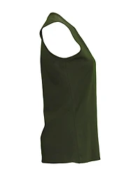Monserrate V-Neck Top Kaki