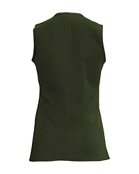 Monserrate V-Neck Top Kaki
