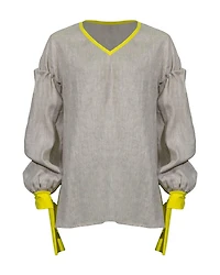 Tacaude V-Neck Linen Tunic