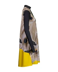 Tarive Pleat Print Dress