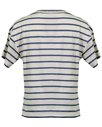 Adelfi Linen Stripe Tee