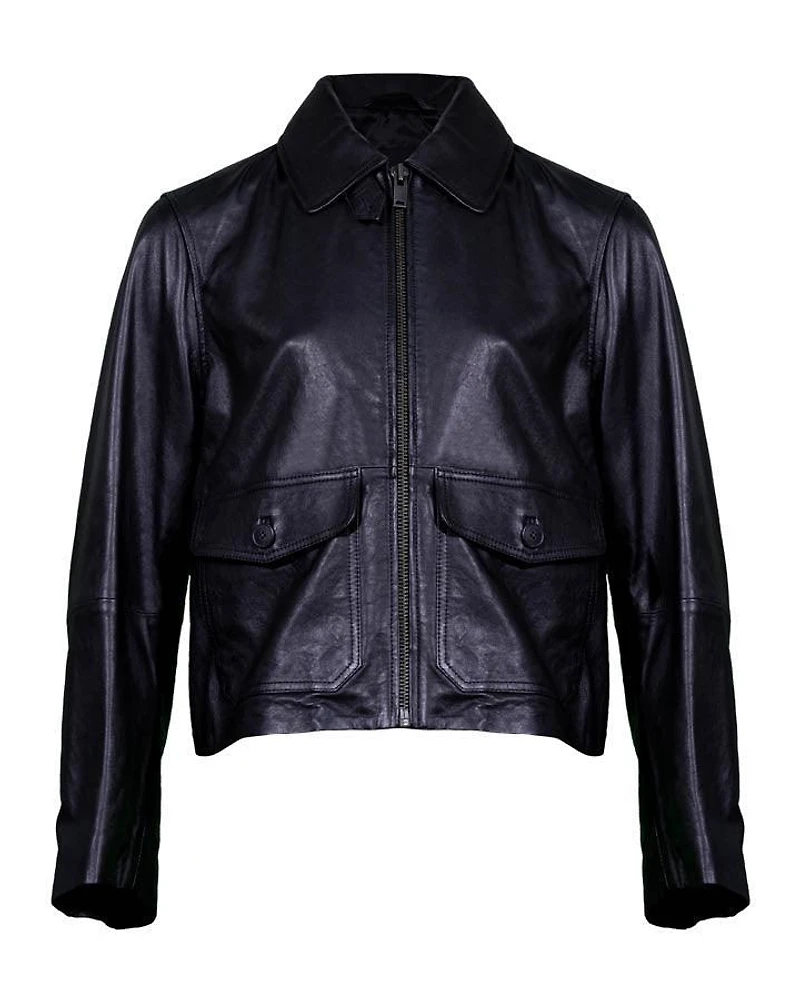 Max Mara Aller Leather Jacket