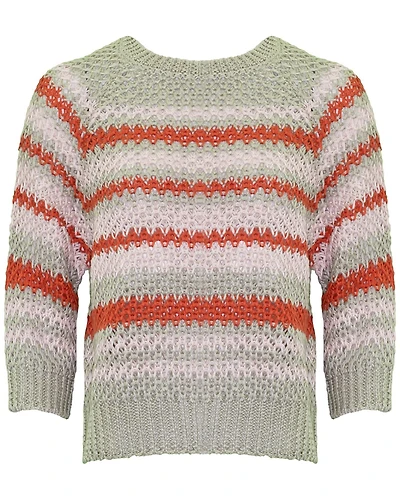 Ghiacci Linen Stripe Pullover