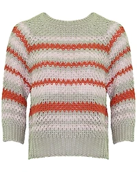 Ghiacci Linen Stripe Pullover