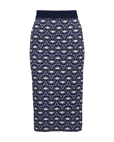 Magma Knit Print Skirt