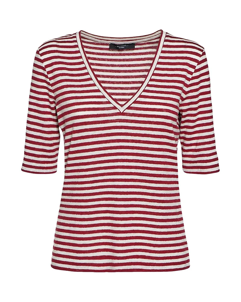 Naro Half Sleeve Striped Tee