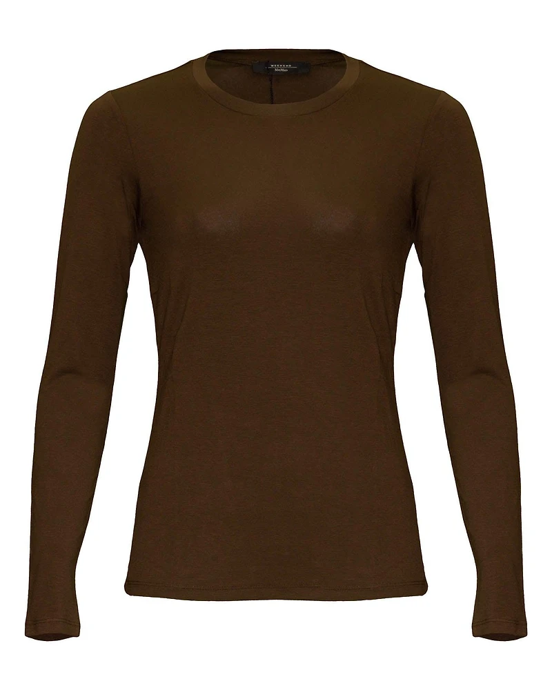 Viscose Jersey T-Shirt Hazelnut