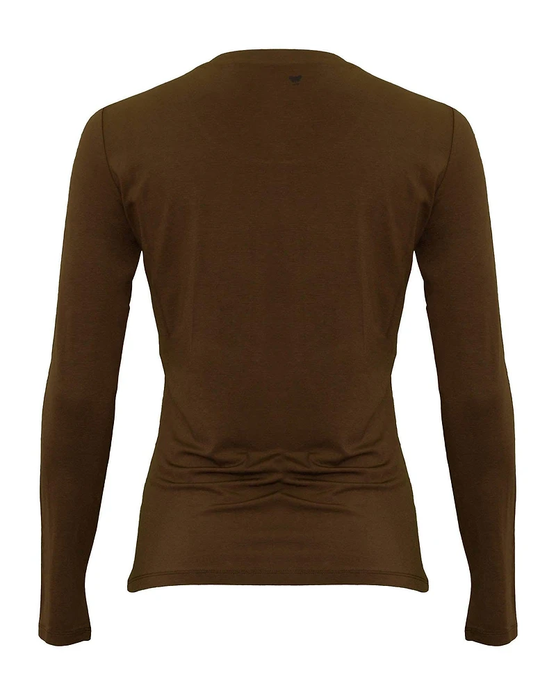 Viscose Jersey T-Shirt Hazelnut