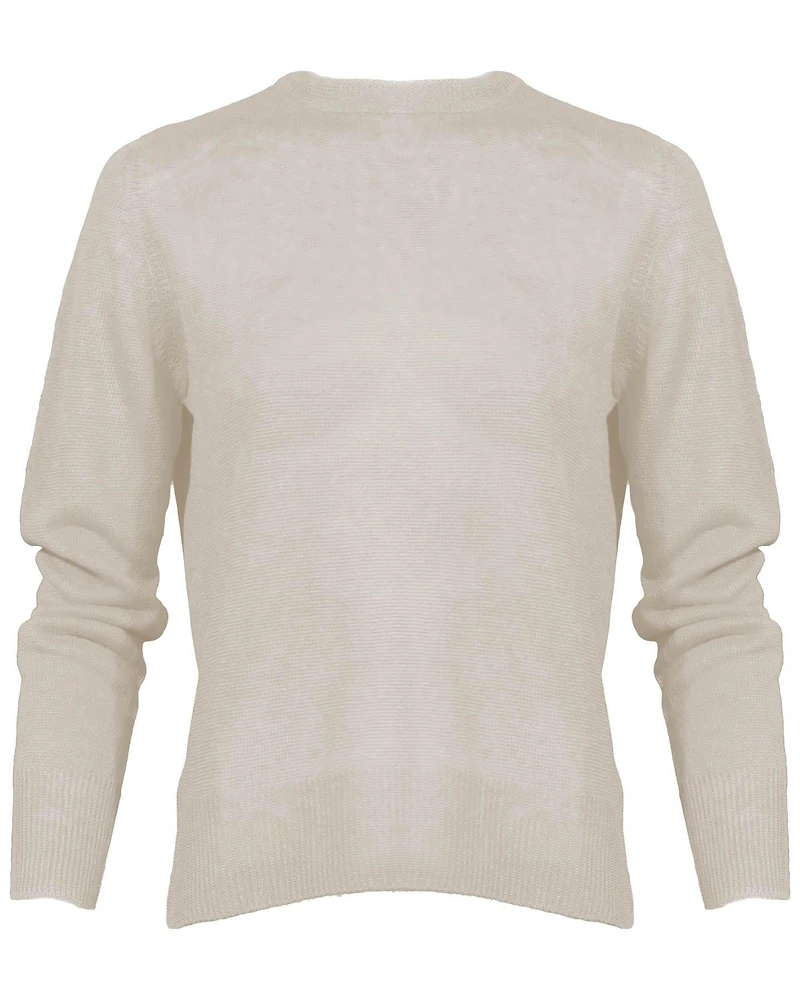 Volpino Linen Pullover Ecru