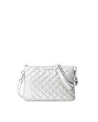 Oyster Metallic Large Crosby Pippa Bag