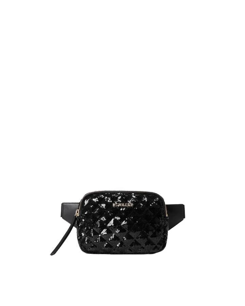 Quilted Madison Sequin Belt Bag