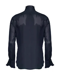 Aleia Silk Ruffle Shirt