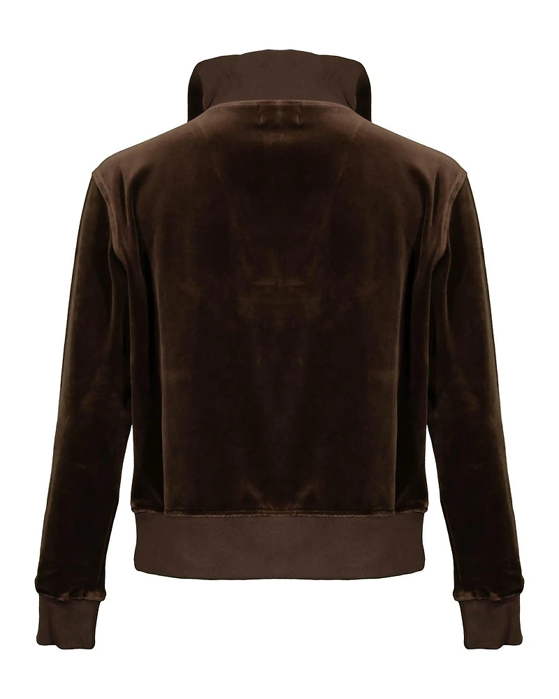 Nili Lotan Bentley Velour Sweatshirt