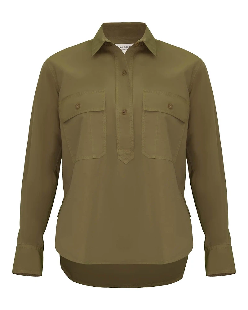 Shae Shirt Moss Green