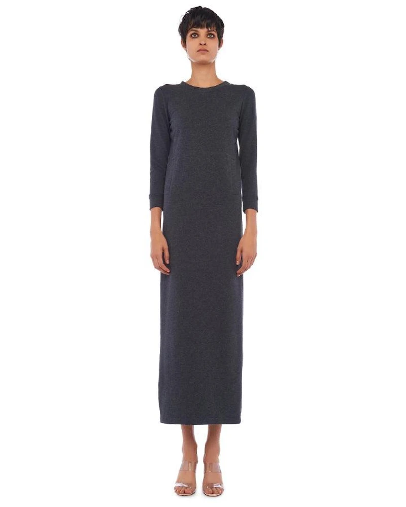 Norma Kamali 3/4 Sleeve Terry Gown