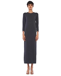 Norma Kamali 3/4 Sleeve Terry Gown