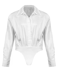 Boyfriend Shirt Bodysuit