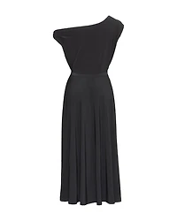 Drop Shoulder Flared Dress