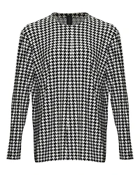 Houndstooth Boyfriend Top