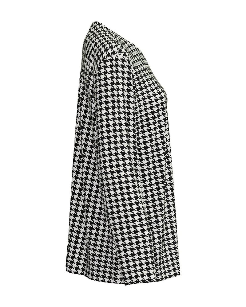 Houndstooth Boyfriend Top