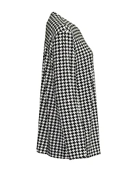 Houndstooth Boyfriend Top