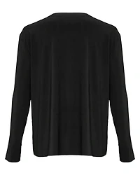 Omo Short Boyfriend Long Sleeve Crew Top