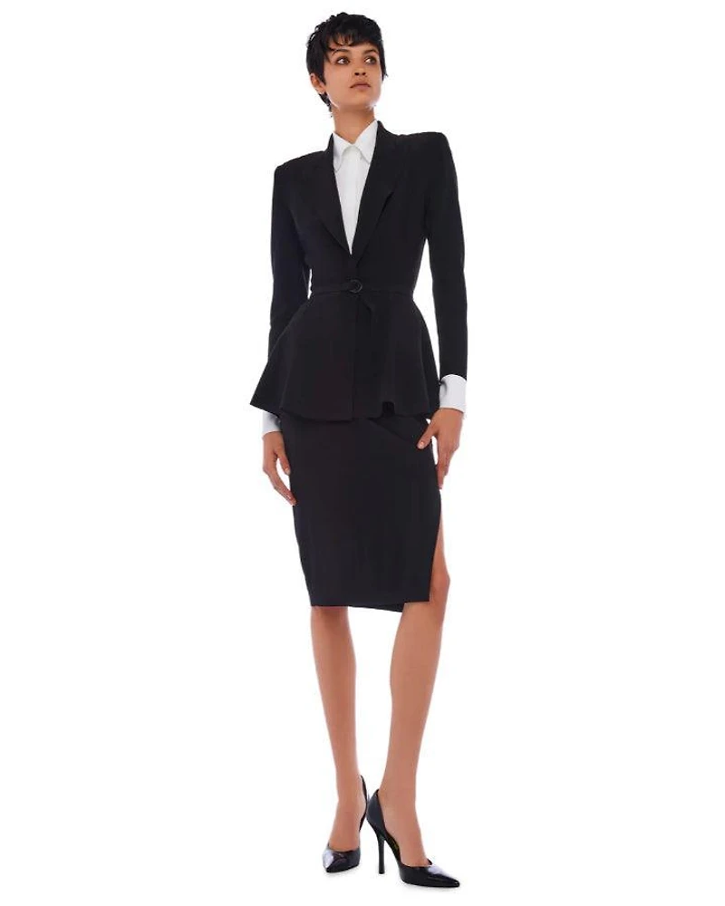 Norma Kamali Side Slit Skirt
