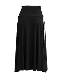 Side Stripe Flare Skirt