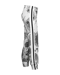 Side Stripe Floral Print Jog Pant