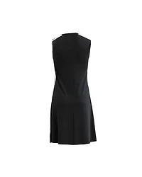 Side Stripe Sleeveless Swing Dress