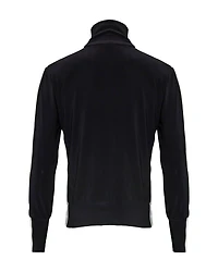 Side Stripe Zip Up Jacket Black