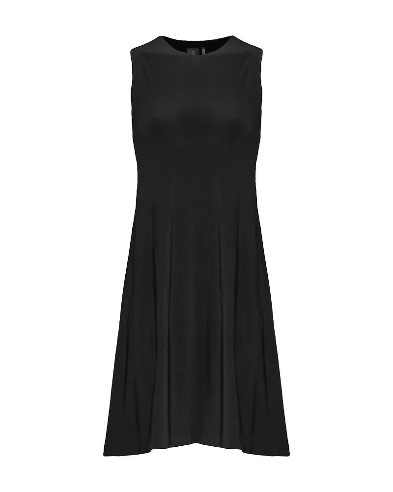 Sleeveless Swing Dress Black