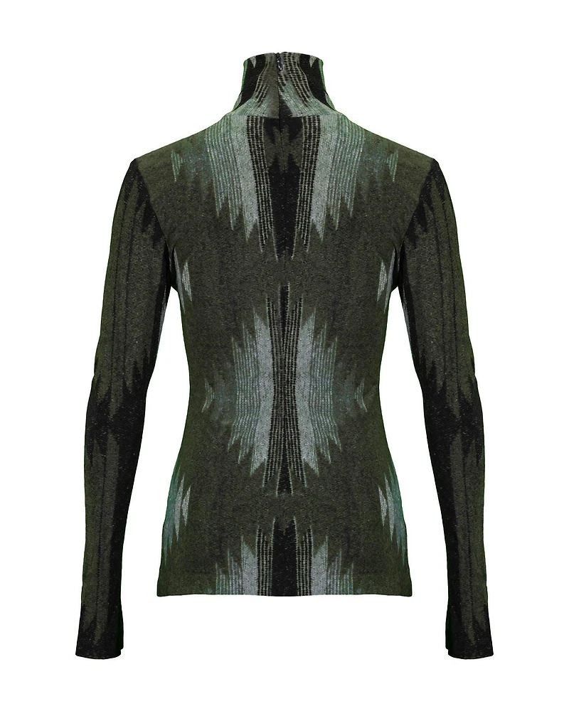 Norma Kamali Southwest Turtleneck Top