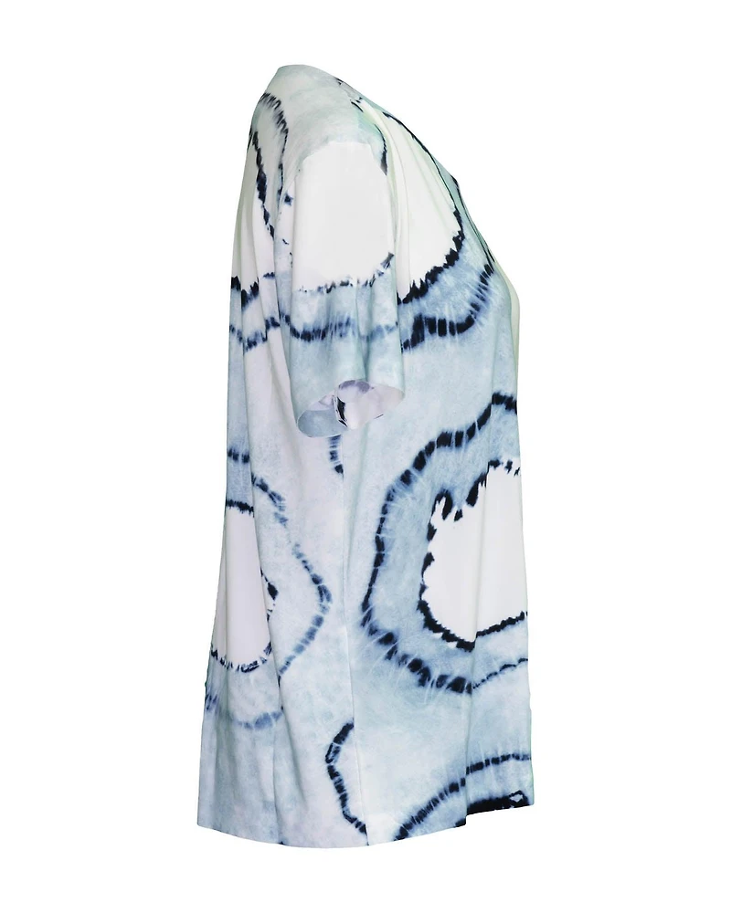 Tie Dye Boxy Top Blue