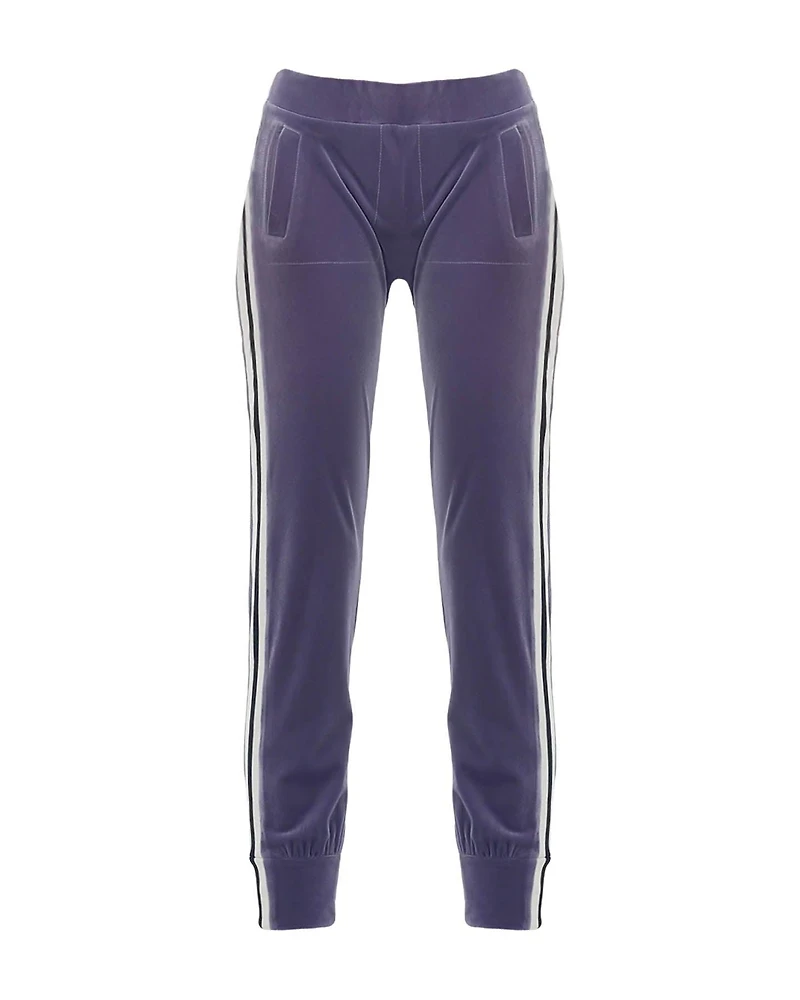 Velour Side Stripe Jogging Pants