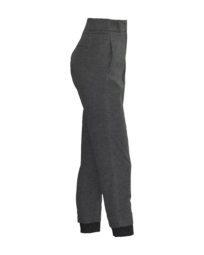 Knit Cuff Hem Pants