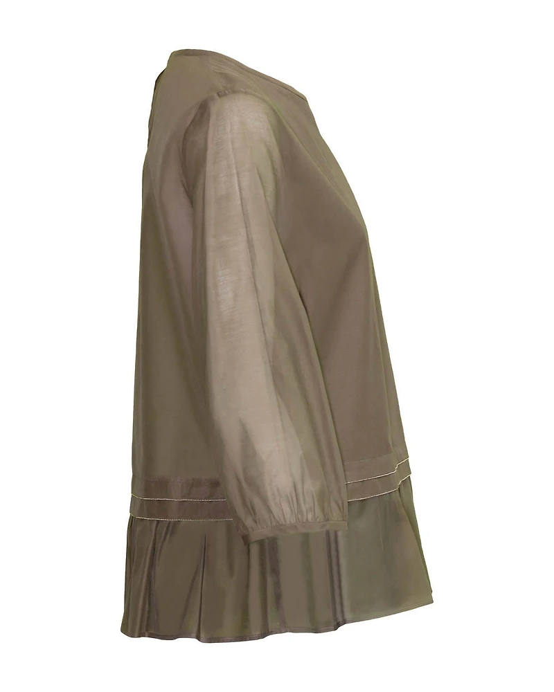 Organza Sleeve Blouse