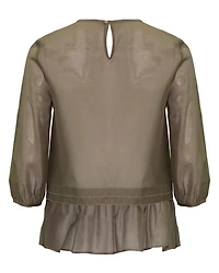 Organza Sleeve Blouse
