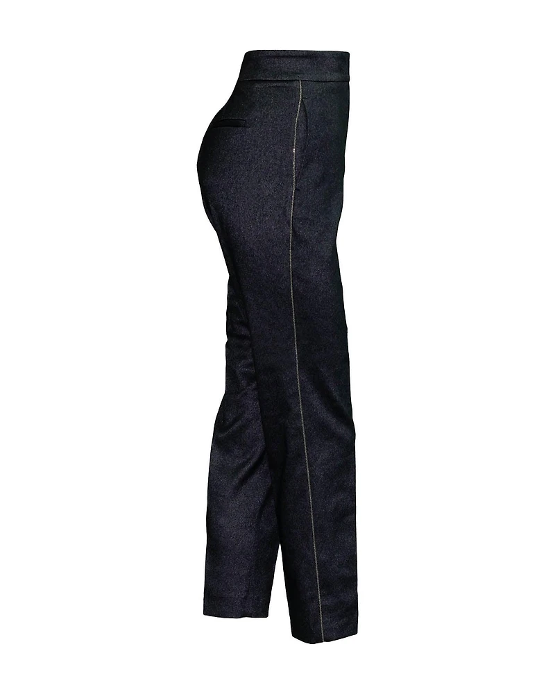 Tailored Pants with Piping
