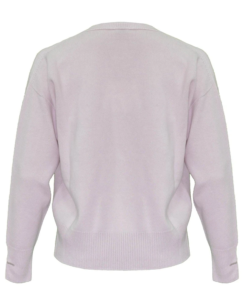 V-Neck Wool Blend Pullover
