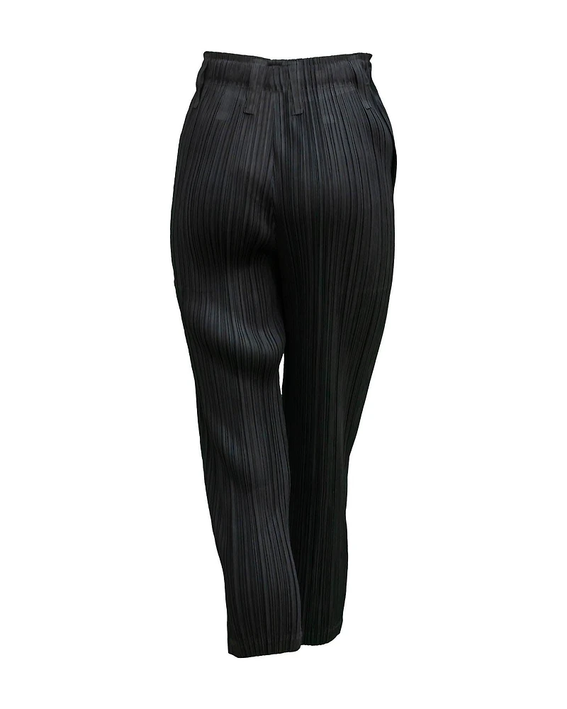 Slim Hem Pleated Pants