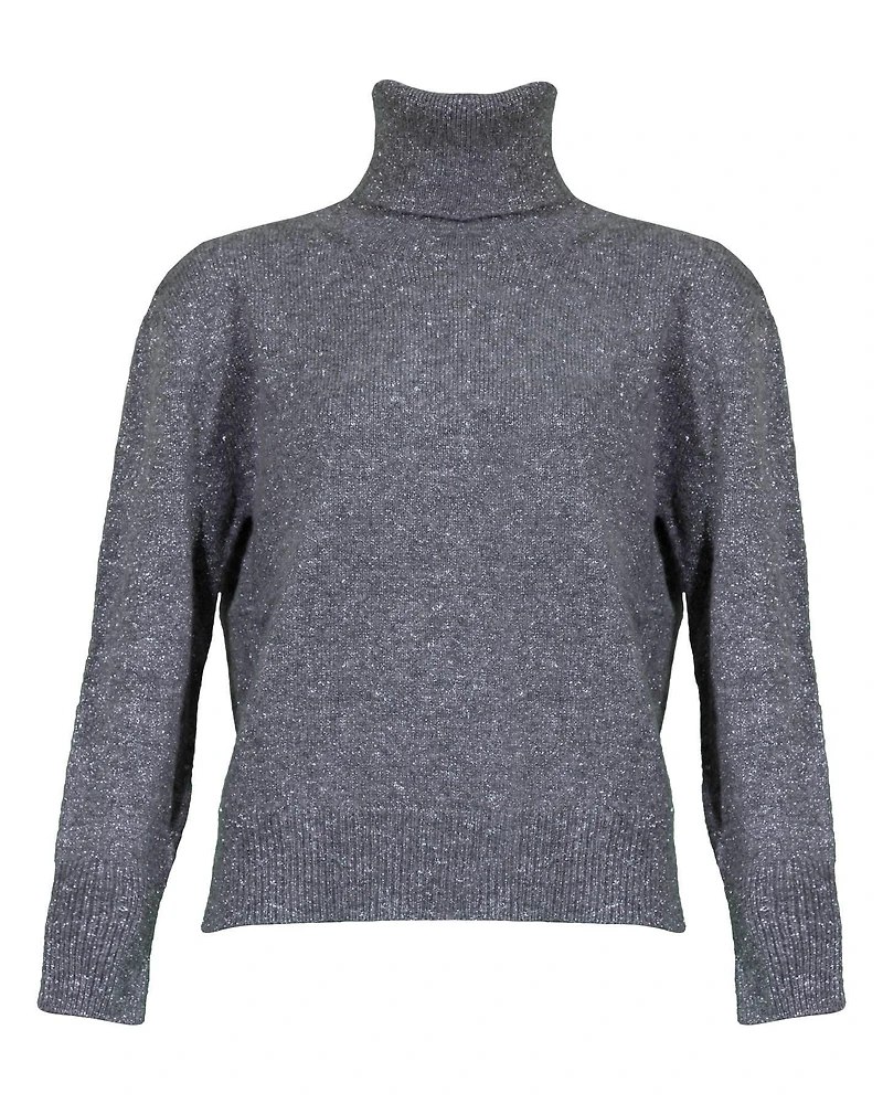 Cashmere Speckled Look Turtleneck