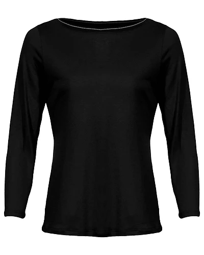 Neck Detail Bamboo Pullover
