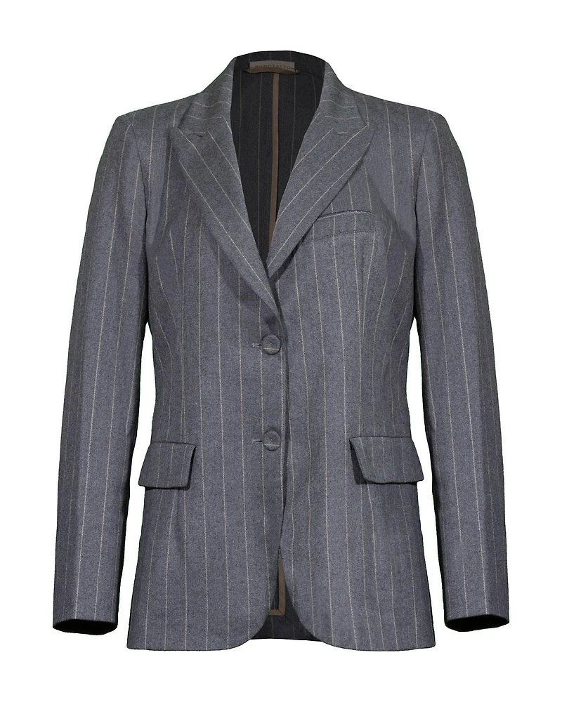Pinstripe Blazer