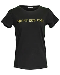 Front Row Only Tee Black