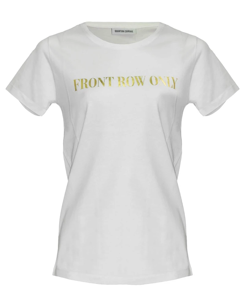 Front Row Only Tee White