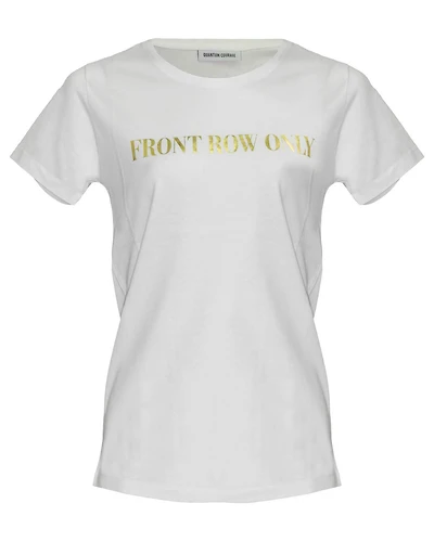 Front Row Only Tee White